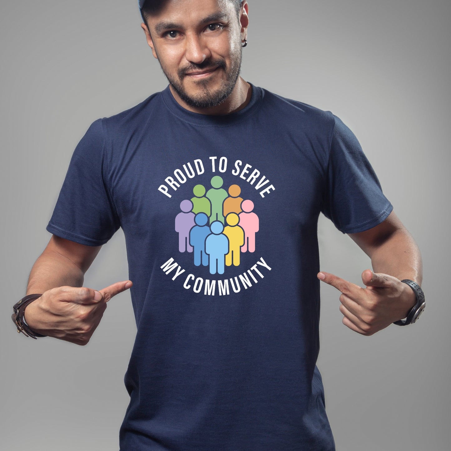 Design 1 Proud to Serve My Community